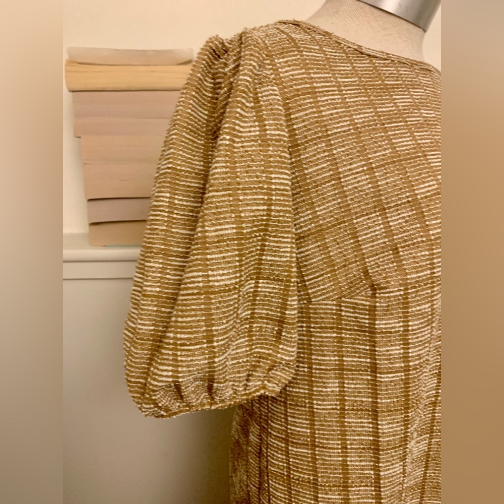 ModCloth NWT Gold Dress Women’s Size Medium - Picture 7 of 11